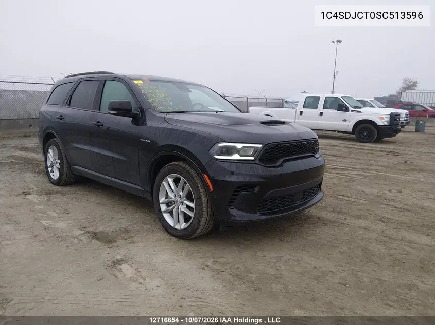 DODGE DURANGO 2025, VIN 1C4SDJCT0SC513596
