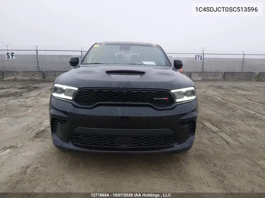 2025 DODGE DURANGO VIN 1C4SDJCT0SC513596 — фото 12