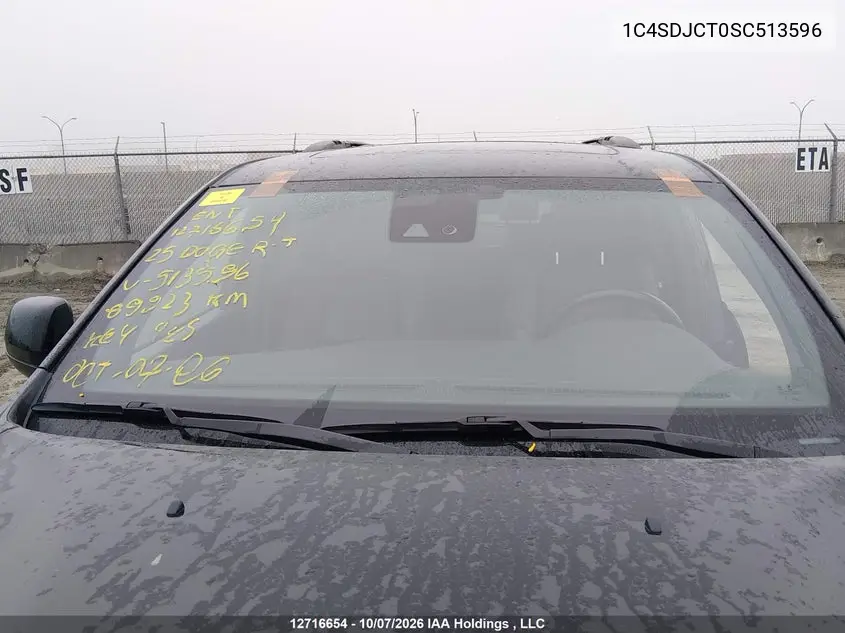 2025 DODGE DURANGO VIN 1C4SDJCT0SC513596 — фото 17
