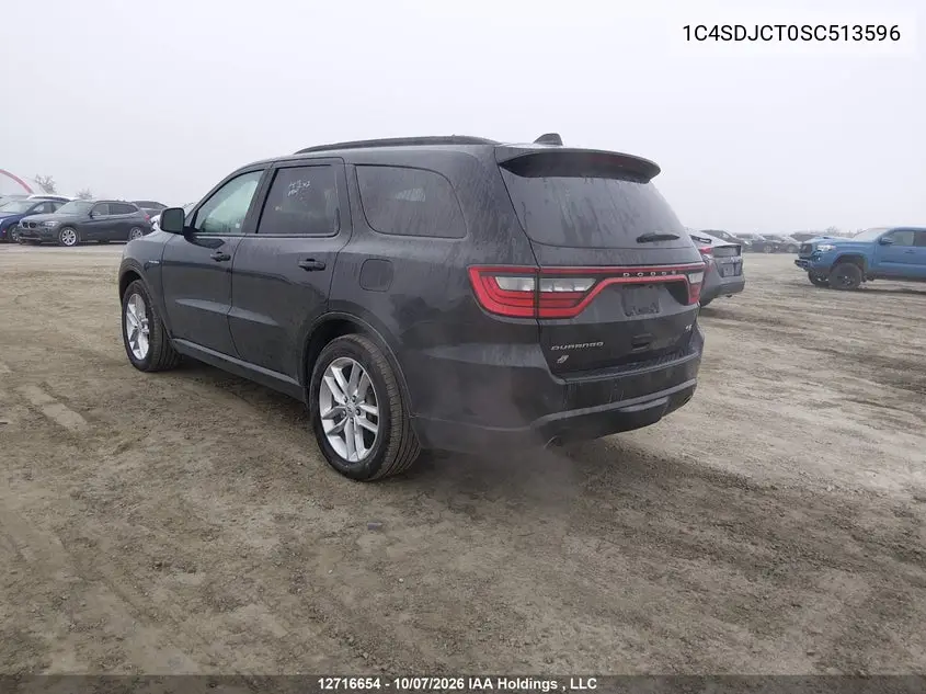 2025 DODGE DURANGO VIN 1C4SDJCT0SC513596 — фото 3