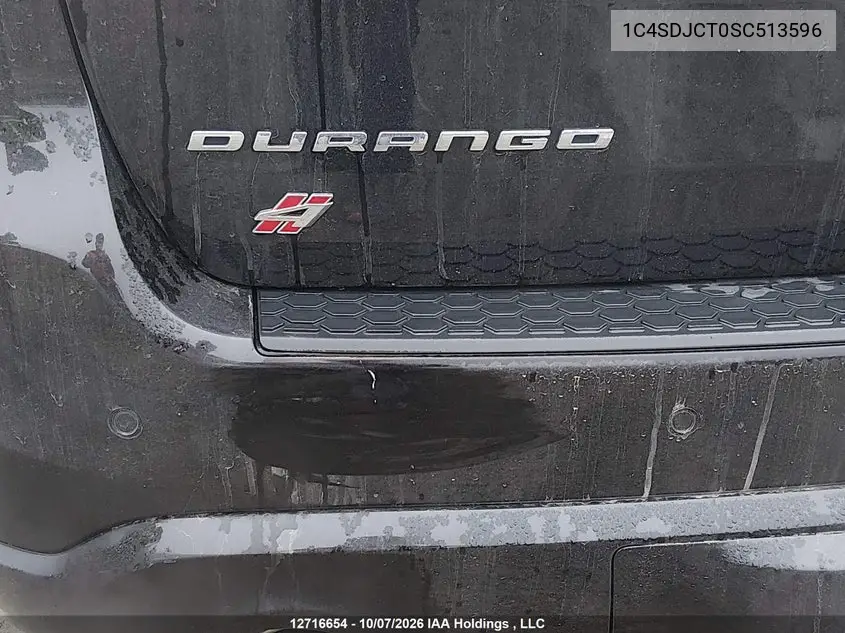 2025 DODGE DURANGO VIN 1C4SDJCT0SC513596 — фото 6