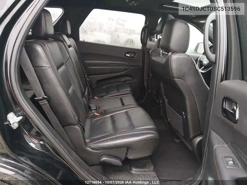 2025 DODGE DURANGO VIN 1C4SDJCT0SC513596 — фото 8