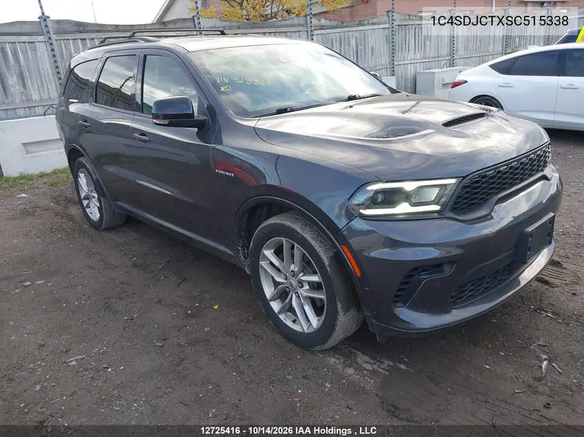 DODGE DURANGO 2025, VIN 1C4SDJCTXSC515338