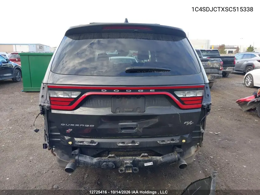 2025 DODGE DURANGO VIN 1C4SDJCTXSC515338 — фото 17
