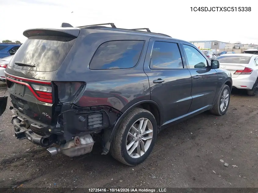 2025 DODGE DURANGO VIN 1C4SDJCTXSC515338 — фото 4