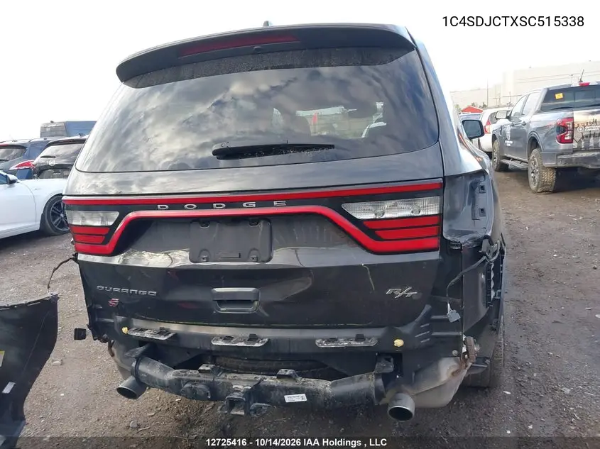 2025 DODGE DURANGO VIN 1C4SDJCTXSC515338 — фото 6