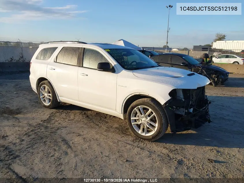 DODGE DURANGO 2025, VIN 1C4SDJCT5SC512198