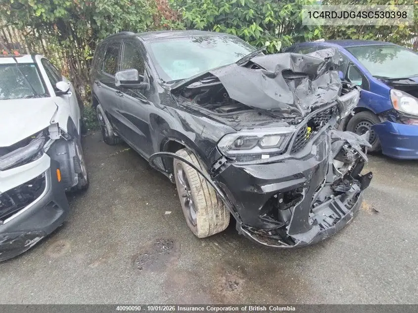 DODGE DURANGO 2025, VIN 1C4RDJDG4SC530398