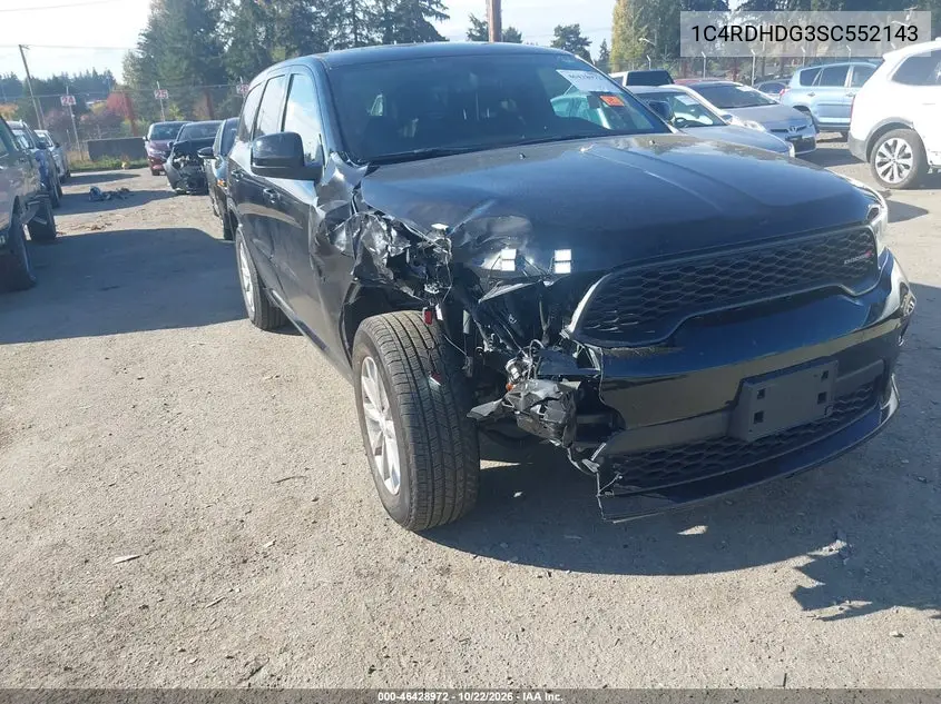 DODGE DURANGO 2025, VIN 1C4RDHDG3SC552143