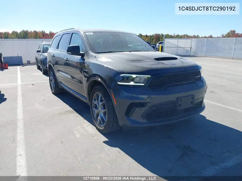 DODGE DURANGO 2026, VIN 1C4SDJCT8TC290192