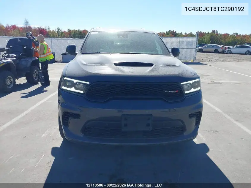 2026 DODGE DURANGO VIN 1C4SDJCT8TC290192 — фото 12