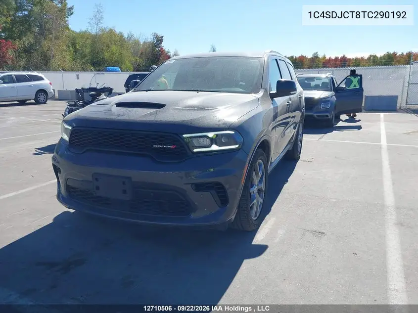 2026 DODGE DURANGO VIN 1C4SDJCT8TC290192 — фото 2