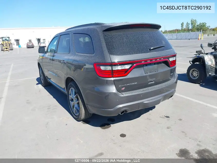 2026 DODGE DURANGO VIN 1C4SDJCT8TC290192 — фото 3