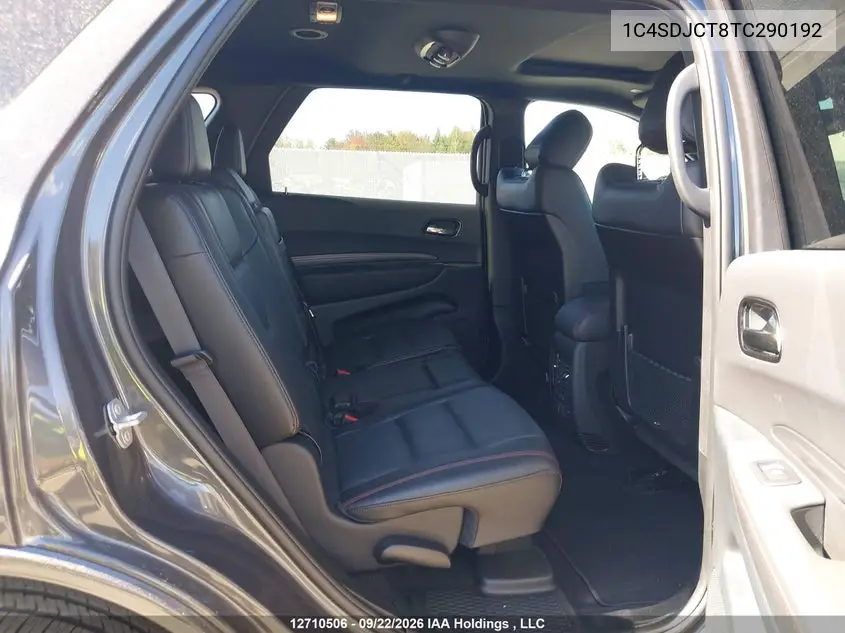 2026 DODGE DURANGO VIN 1C4SDJCT8TC290192 — фото 8