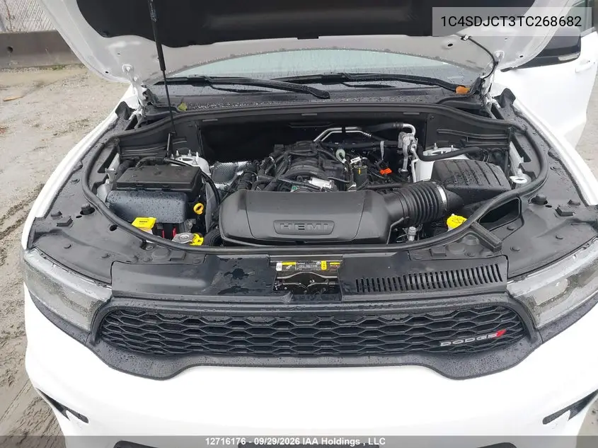 2026 DODGE DURANGO VIN 1C4SDJCT3TC268682 — фото 10