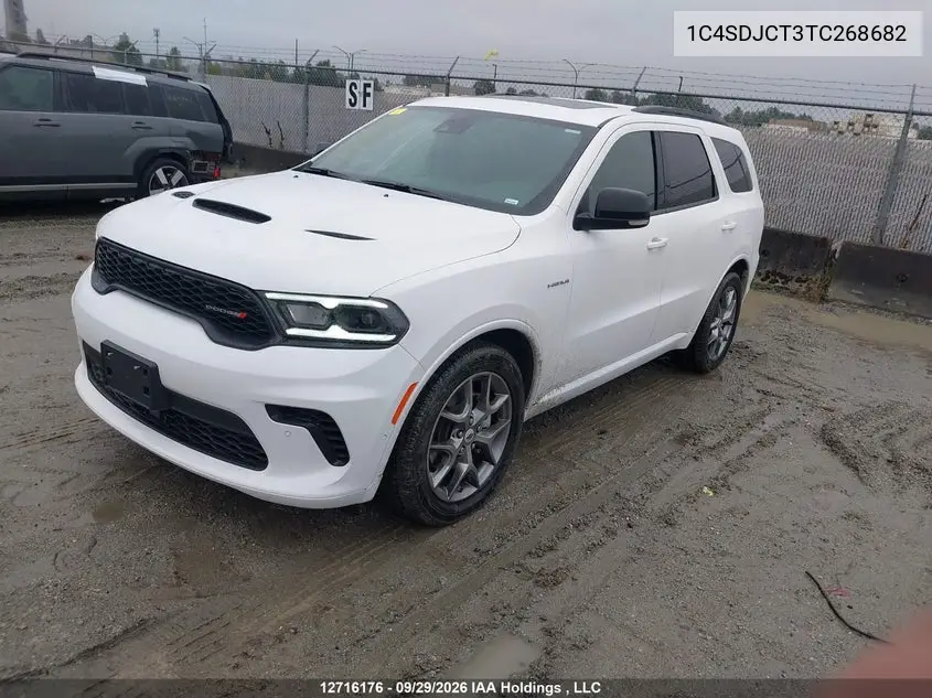 2026 DODGE DURANGO VIN 1C4SDJCT3TC268682 — фото 2