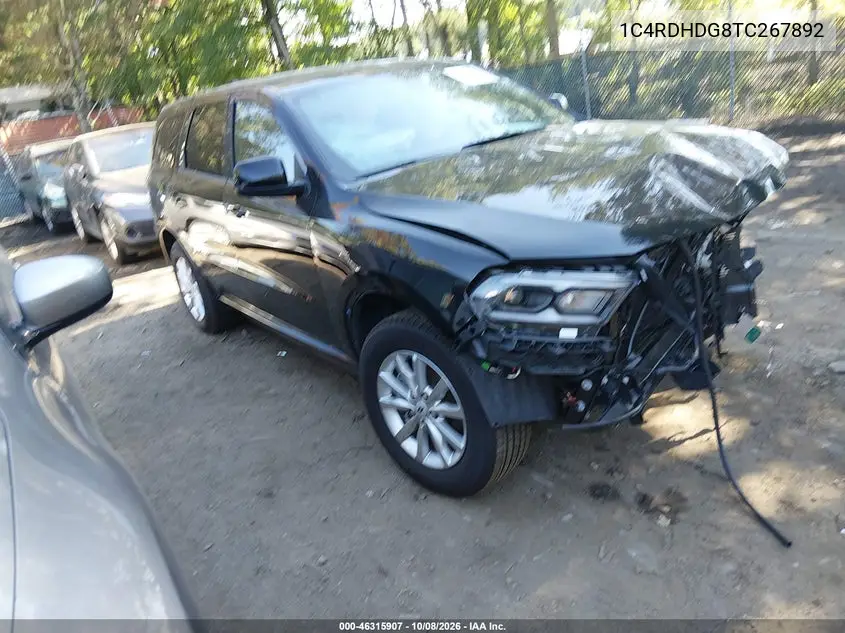 DODGE DURANGO 2026, VIN 1C4RDHDG8TC267892