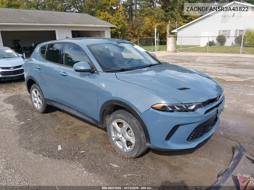 DODGE HORNET 2024, VIN ZACNDFAN5R3A43822