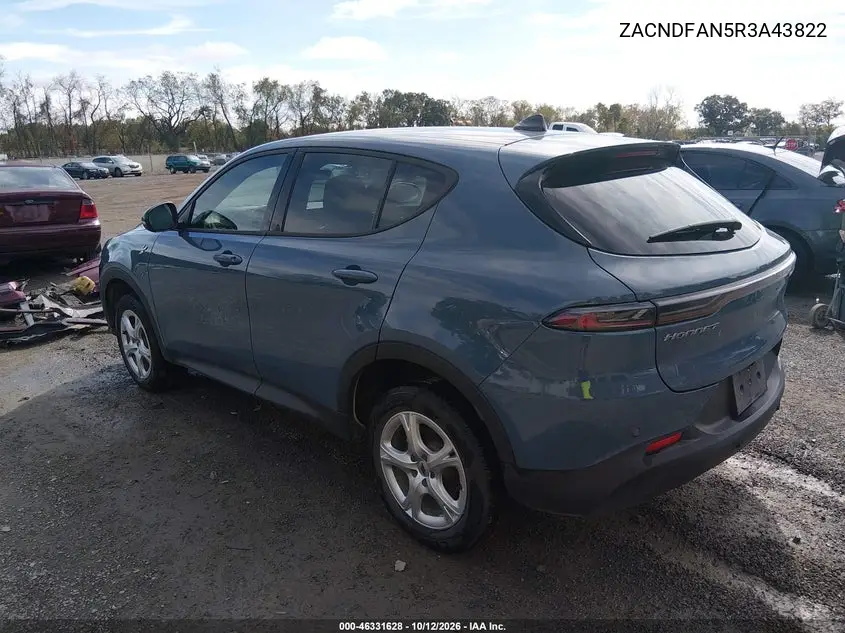 2024 DODGE HORNET VIN ZACNDFAN5R3A43822 — фото 3