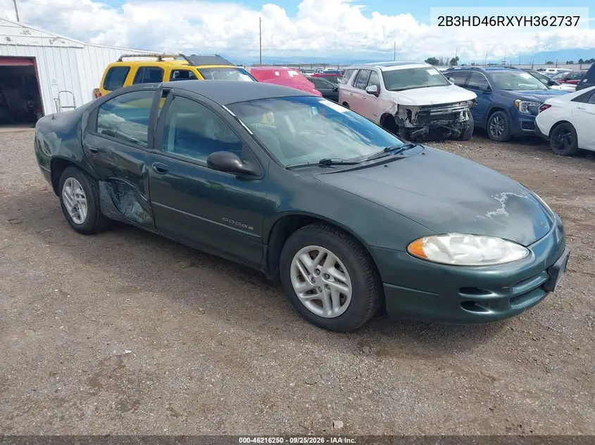 DODGE INTREPID 2000, VIN 2B3HD46RXYH362737