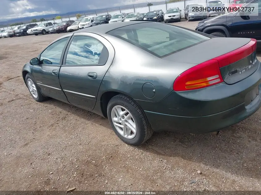 2000 DODGE INTREPID VIN 2B3HD46RXYH362737 — фото 3