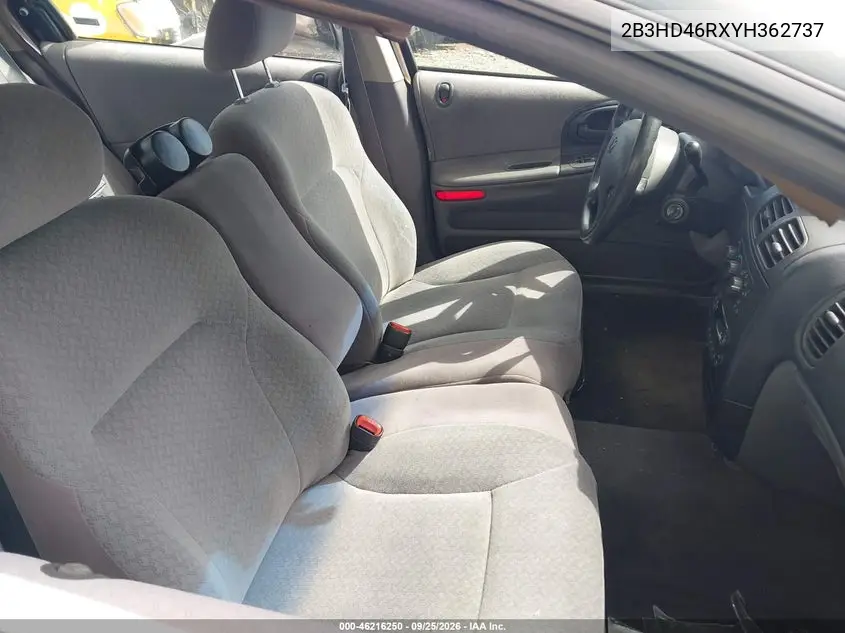 2000 DODGE INTREPID VIN 2B3HD46RXYH362737 — фото 5
