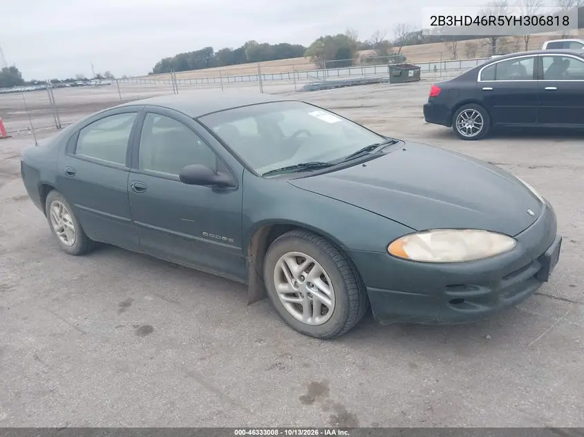 DODGE INTREPID 2000, VIN 2B3HD46R5YH306818