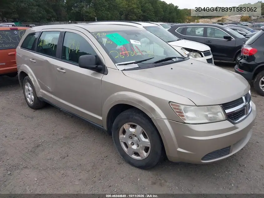 DODGE JOURNEY 2009, VIN 3D4GG47B39T583062
