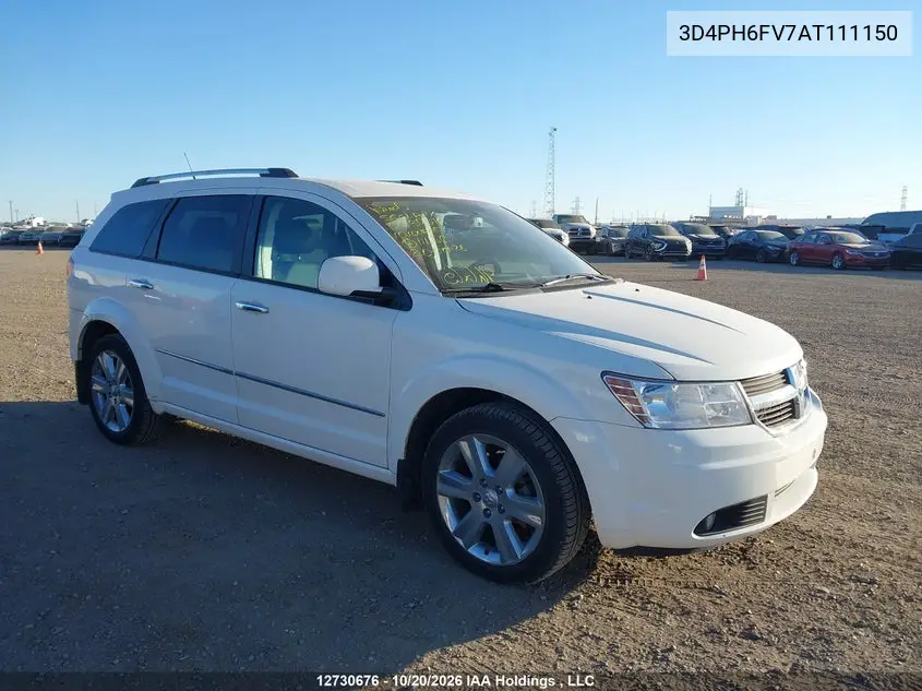 DODGE JOURNEY 2010, VIN 3D4PH6FV7AT111150