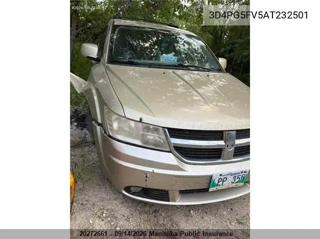 DODGE JOURNEY 2010, VIN 3D4PG5FV5AT232501