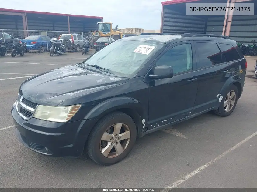 2010 DODGE JOURNEY VIN 3D4PG5FV2AT214375 — фото 2