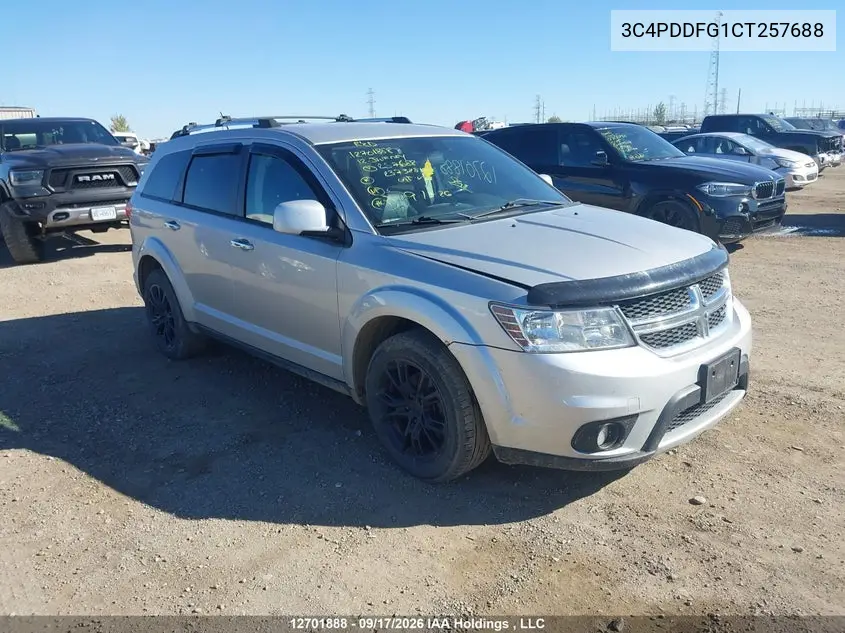 DODGE JOURNEY 2012, VIN 3C4PDDFG1CT257688