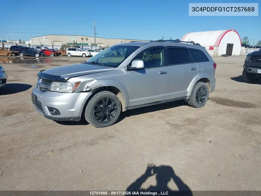 2012 DODGE JOURNEY VIN 3C4PDDFG1CT257688 — фото 2