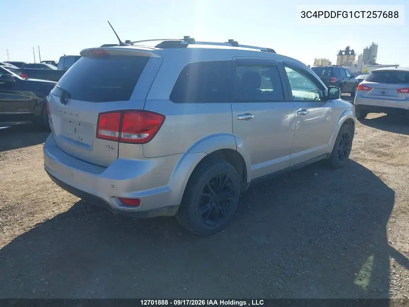 2012 DODGE JOURNEY VIN 3C4PDDFG1CT257688 — фото 4