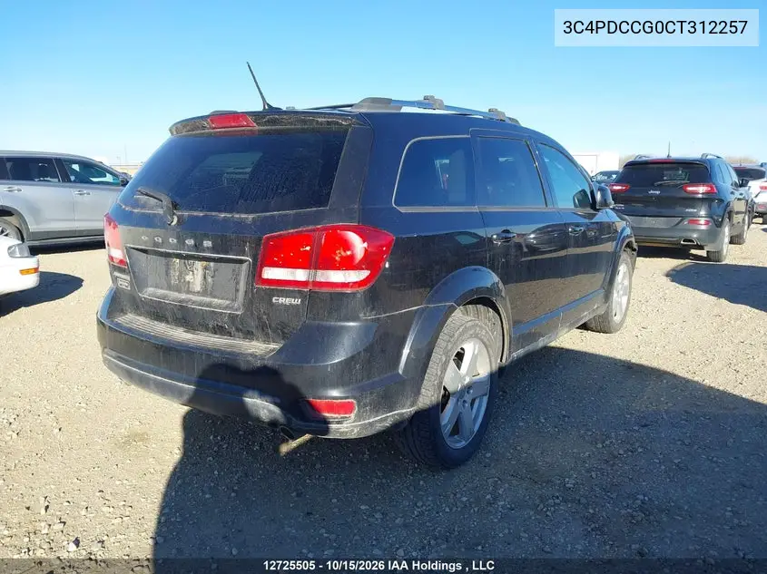 2012 DODGE JOURNEY VIN 3C4PDCCG0CT312257 — фото 4