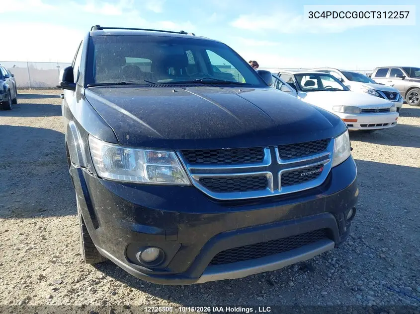 2012 DODGE JOURNEY VIN 3C4PDCCG0CT312257 — фото 6