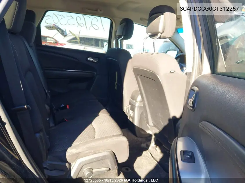 2012 DODGE JOURNEY VIN 3C4PDCCG0CT312257 — фото 8
