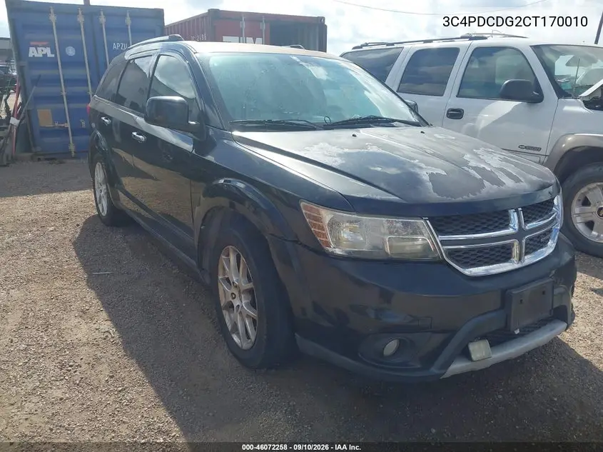 DODGE JOURNEY 2012, VIN 3C4PDCDG2CT170010
