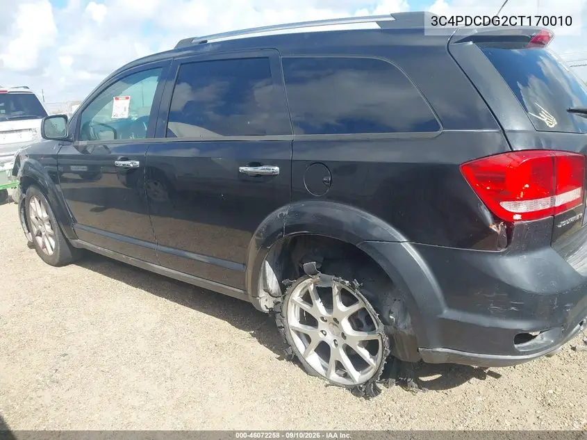 2012 DODGE JOURNEY VIN 3C4PDCDG2CT170010 — фото 3
