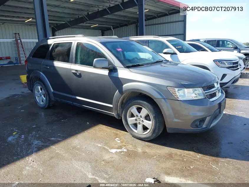 DODGE JOURNEY 2012, VIN 3C4PDCBG7CT207913