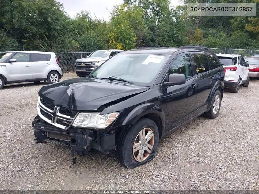 2012 DODGE JOURNEY VIN 3C4PDCAB0CT362857 — фото 2