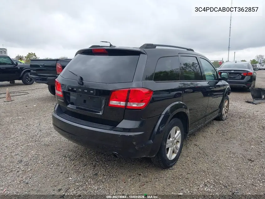 2012 DODGE JOURNEY VIN 3C4PDCAB0CT362857 — фото 4