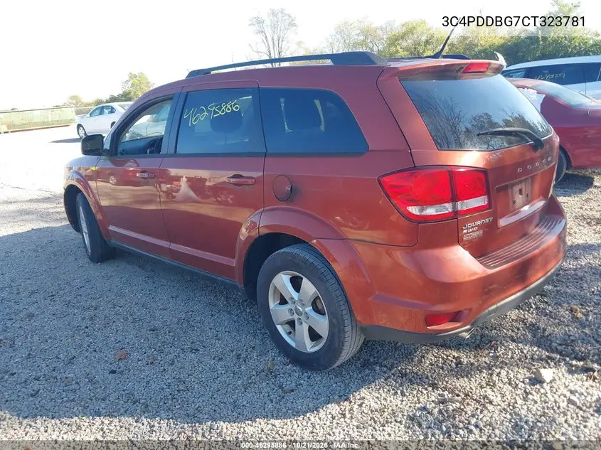 2012 DODGE JOURNEY VIN 3C4PDDBG7CT323781 — фото 3