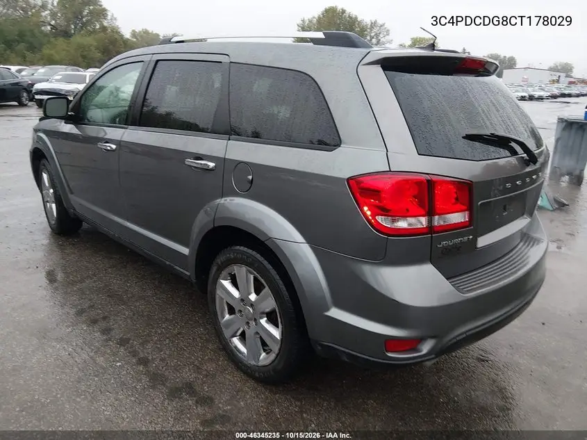 2012 DODGE JOURNEY VIN 3C4PDCDG8CT178029 — фото 3