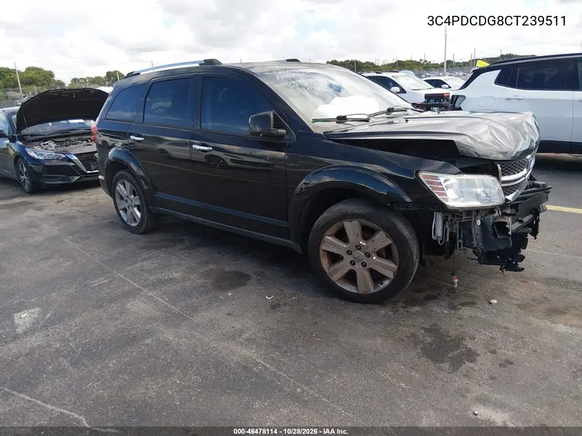 DODGE JOURNEY 2012, VIN 3C4PDCDG8CT239511