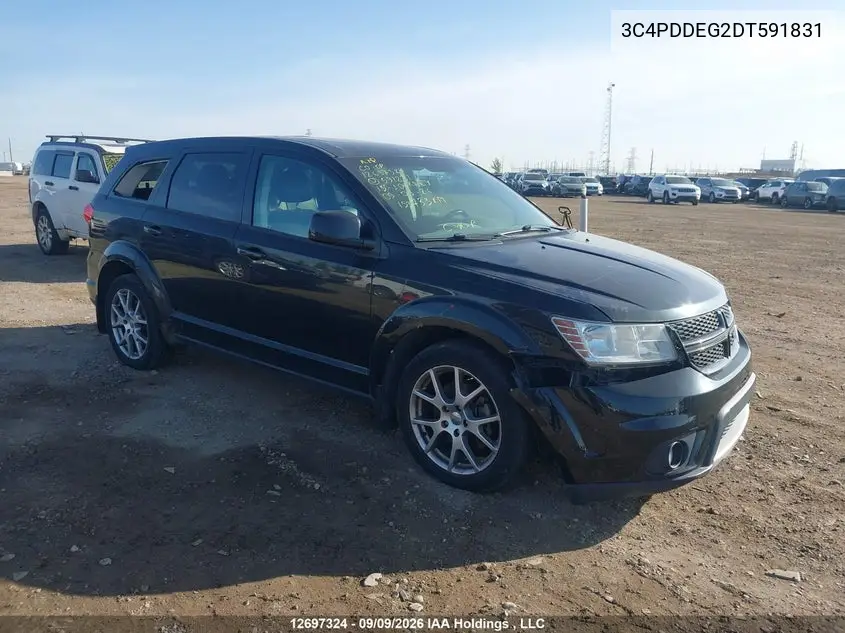 DODGE JOURNEY 2013, VIN 3C4PDDEG2DT591831