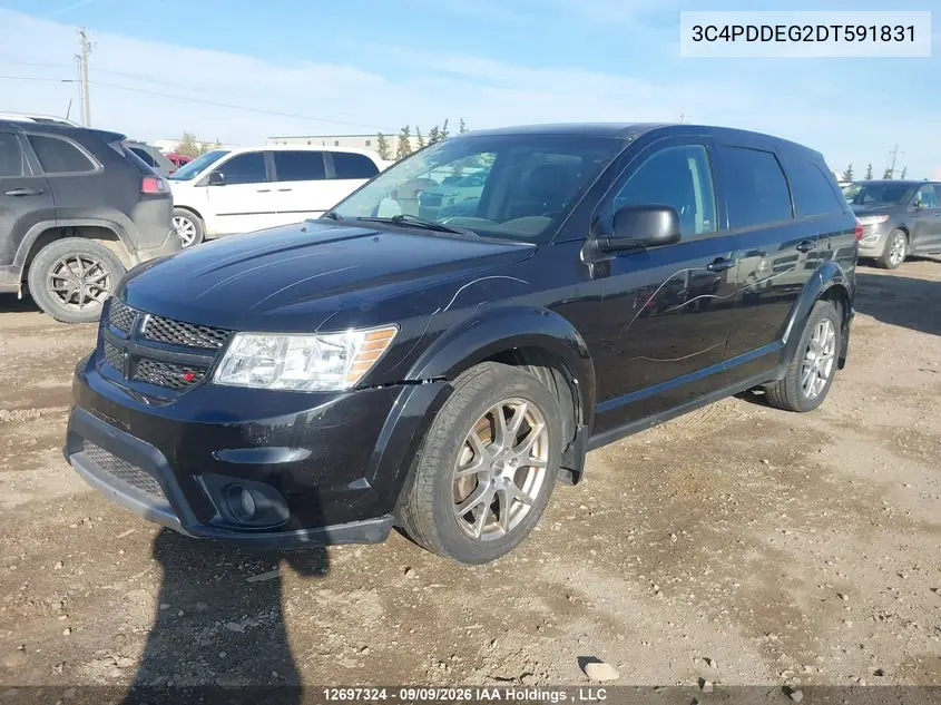 2013 DODGE JOURNEY VIN 3C4PDDEG2DT591831 — фото 2