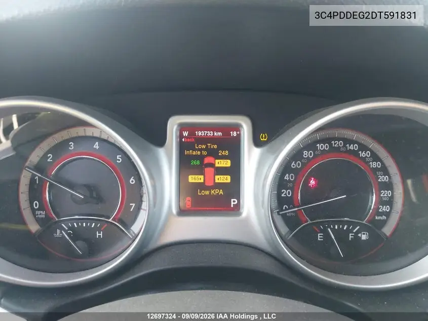 2013 DODGE JOURNEY VIN 3C4PDDEG2DT591831 — фото 7