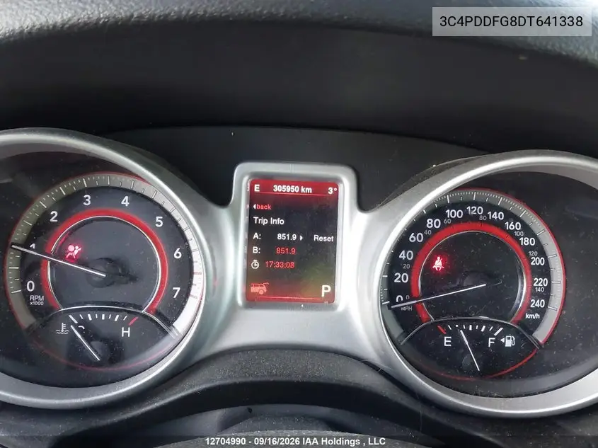 2013 DODGE JOURNEY VIN 3C4PDDFG8DT641338 — фото 7