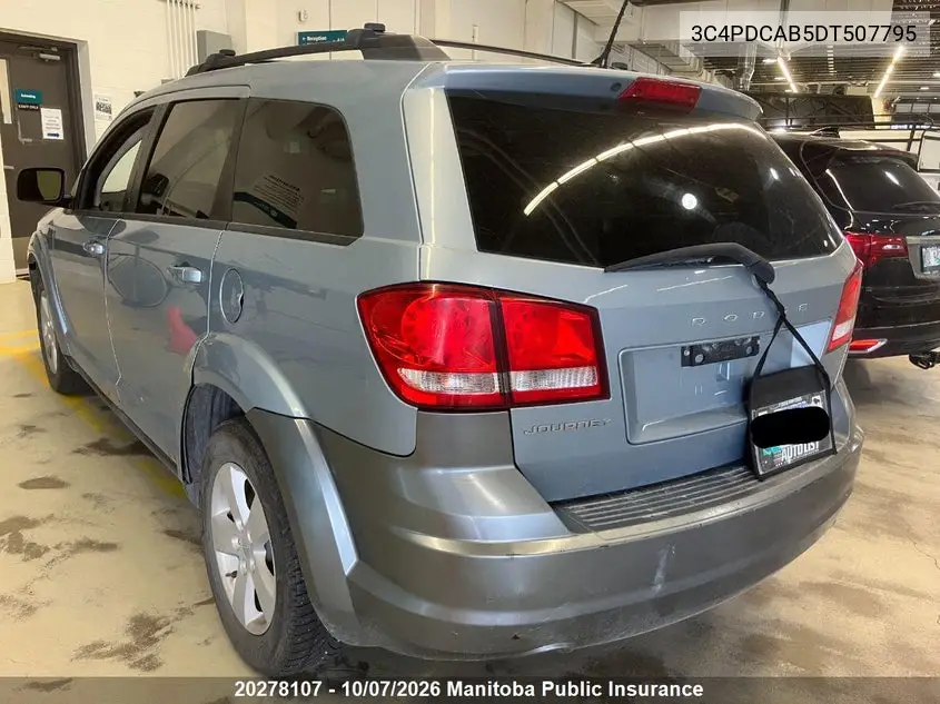 2013 DODGE JOURNEY VIN 3C4PDCAB5DT507795 — фото 3